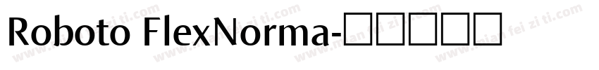 Roboto FlexNorma字体转换